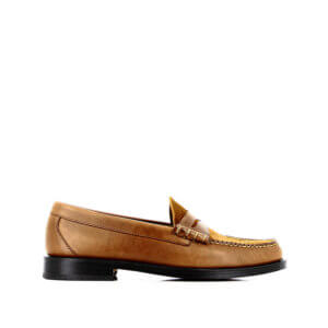 G.H. BASS Mocasines Weejuns Larson Mix - Brown Leather & Suede