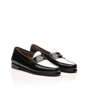 G.H. BASS Weejuns Wmns Penny Loafers - Black & White