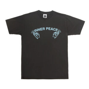 GOOD MORNING TAPES Inner Peace Tee – Charcoal Black