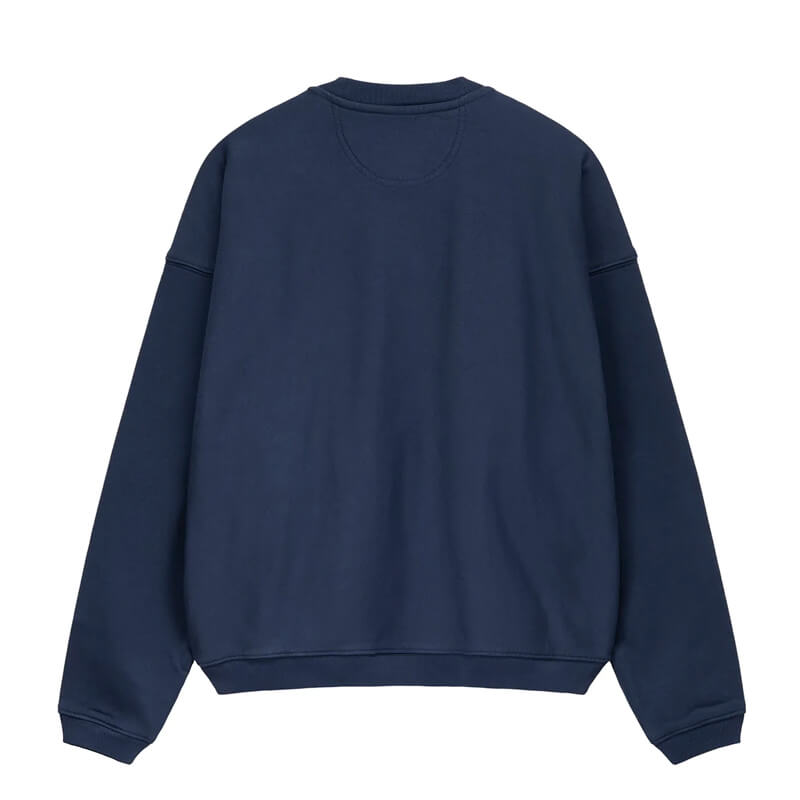 STUSSY Relaxed Oversized Crew - Navy | TheRoom Barcelona