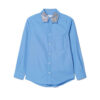 Toga panelled cotton shirt - Blue