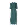 TOGA ARCHIVES Cupra Twill Satin Dress - Green | TheRoom Barcelona