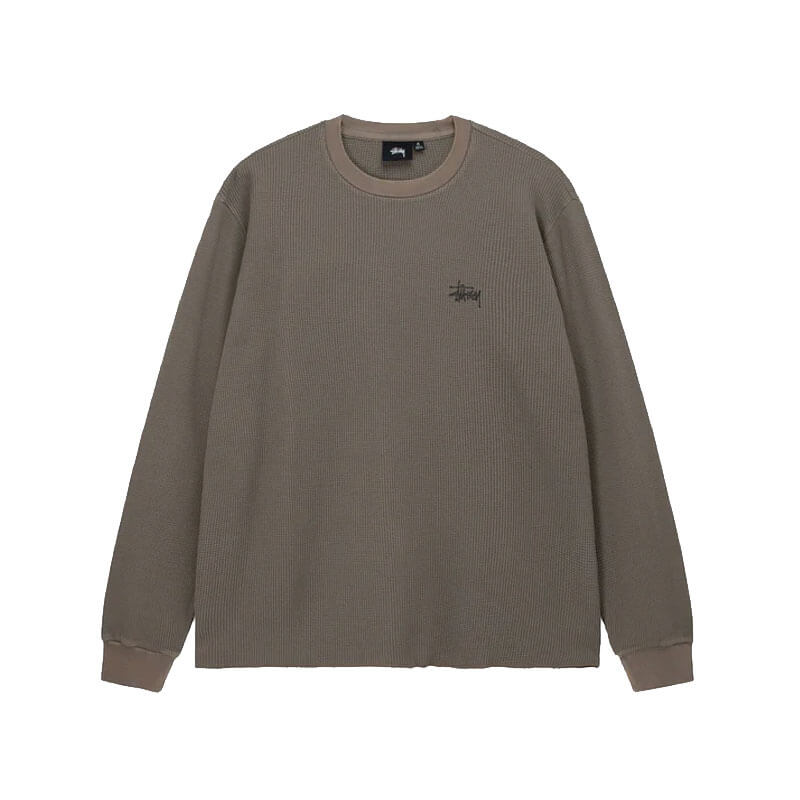 STUSSY O'Dyed LS Thermal - Brown | THEROOM Barcelona