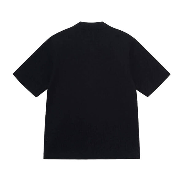 STUSSY Perforated Swirl Knit Shirt - Black