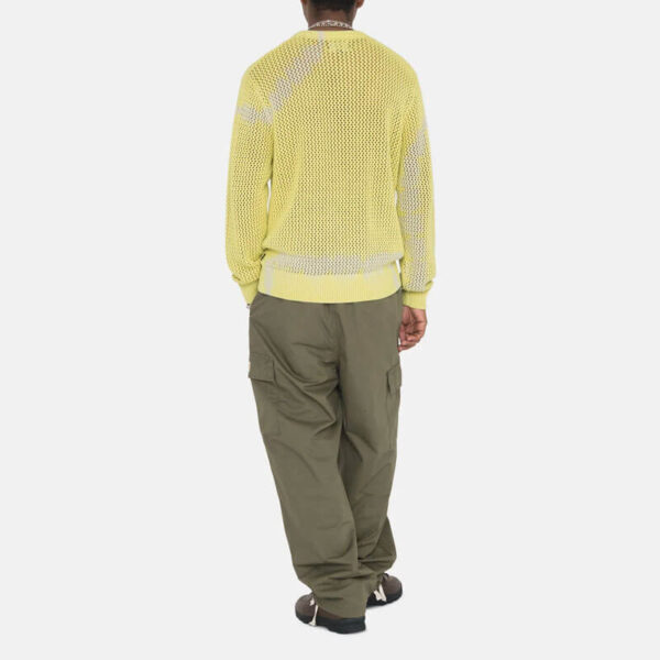 STUSSY Pig Dyed Loose Gauge Sweater - Tie Dye Yellow