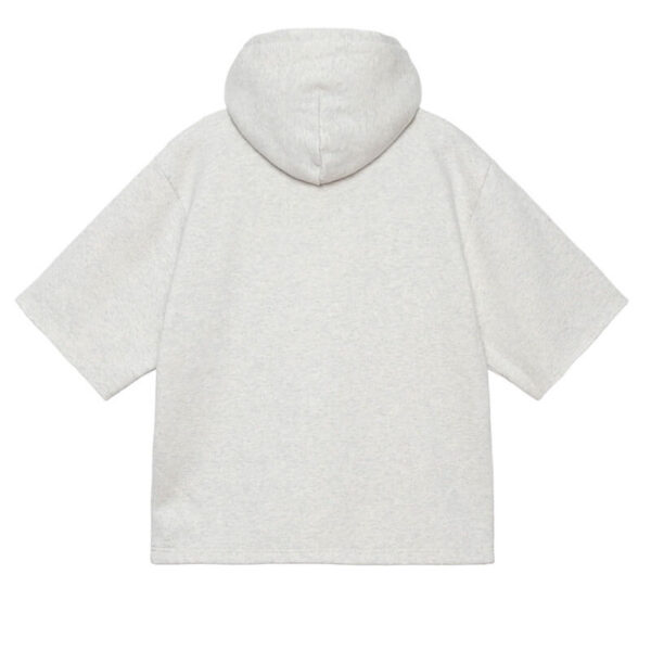 STUSSY SS Boxy Cropped Hood - Ash Heather