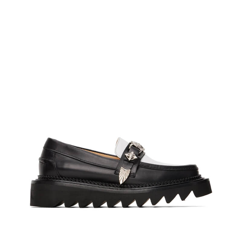 TOGA ARCHIVES Zapato Loafer Shark Sole - Black & White | THEROOM