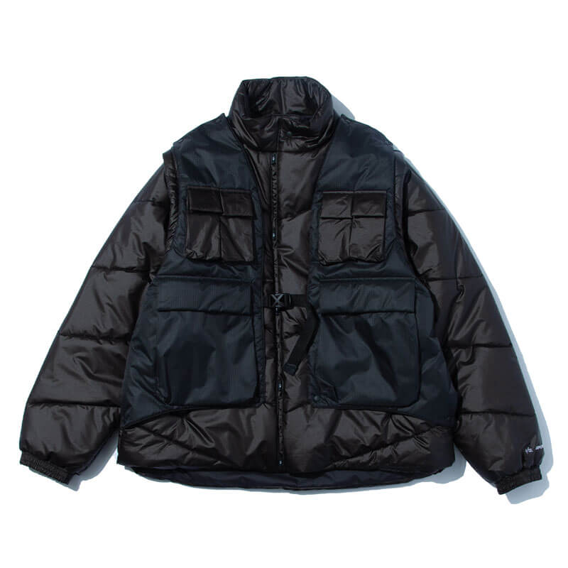 THEROOM | F/CE. Detachable Sleeve Padding Jacket - Black