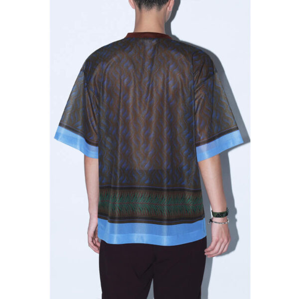 TOGA Sheer Jersey Tee Blue3