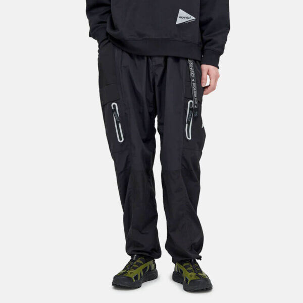 GRAMICCI x AND WANDER Patchwork Wind Pant - Black