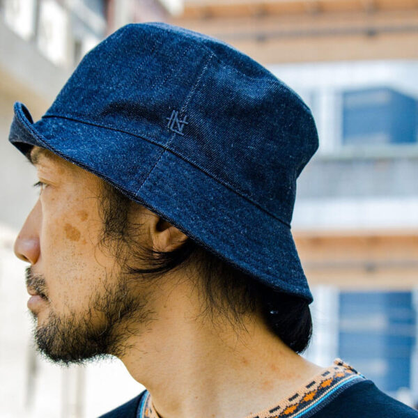 Nanamica Denim Hat - Indigo Bleached