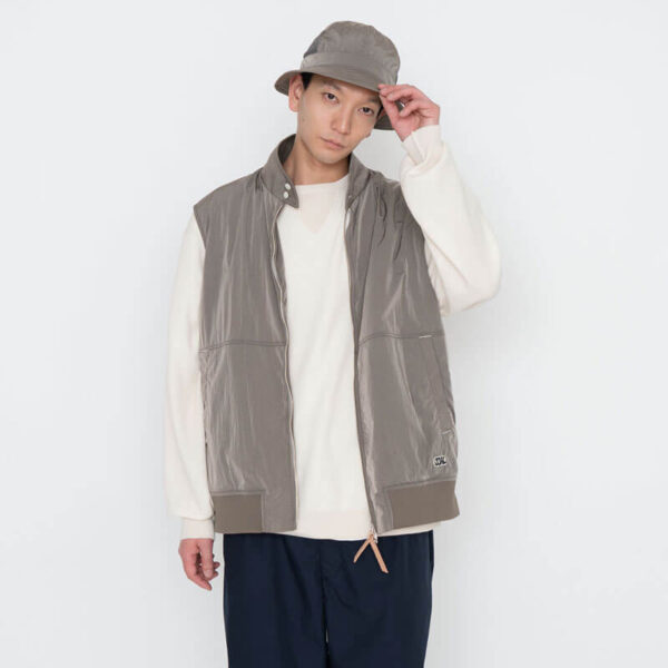 NANAMICA Zip-up Wind Vest - Beige