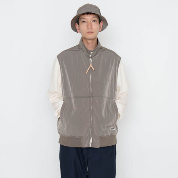 NANAMICA Zip-up Wind Vest - Beige