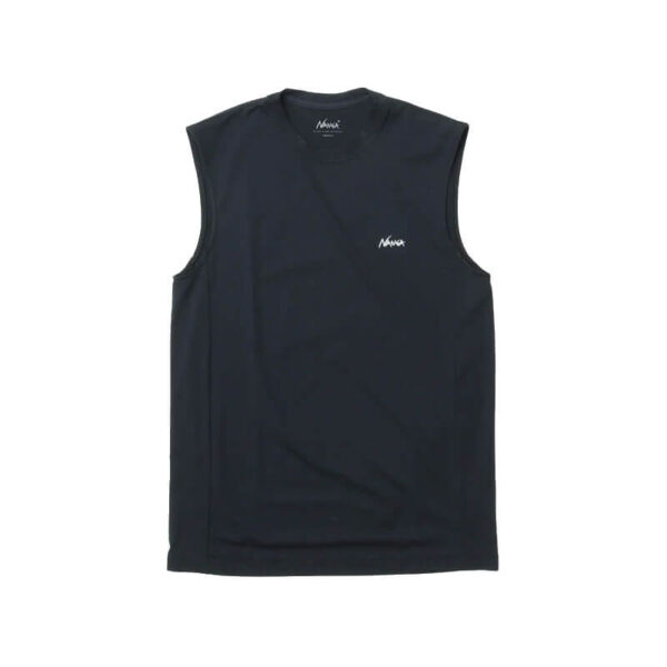 NANGA Dry Base Layer No-Sleeve Tee - Black