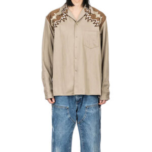 TOGA ARCHIVES Embroidery Western Shirt - Beige
