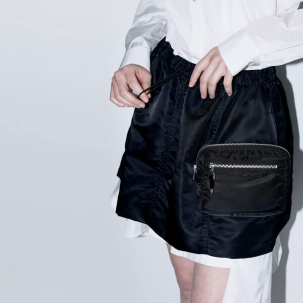 TOGA ARCHIVES Nylon Twill Skirt - Black