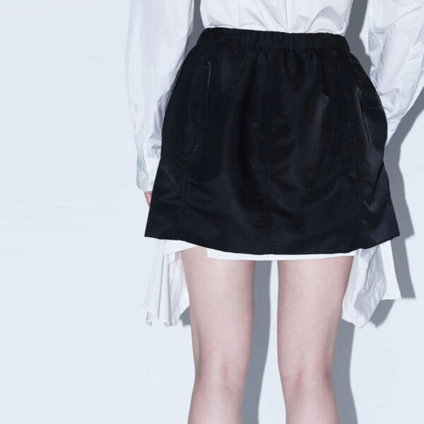 TOGA ARCHIVES Nylon Twill Skirt - Black