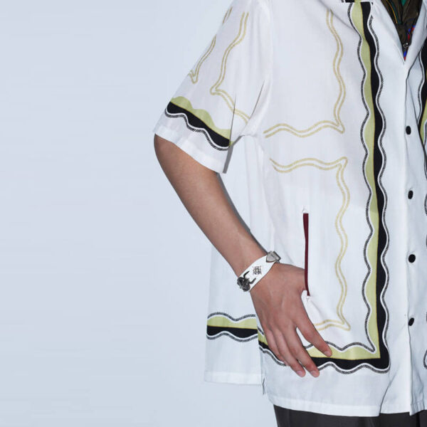 TOGA ARCHIVE Panel Print Shirt – White