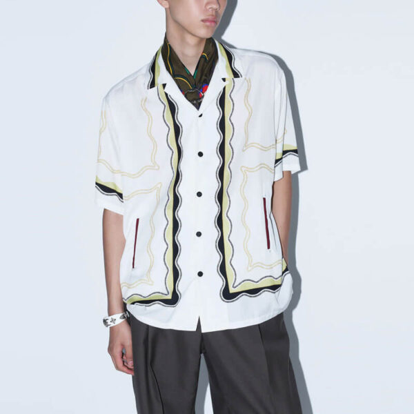 TOGA ARCHIVE Panel Print Shirt – White