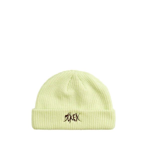 TOKEN Logo Cable Beanie Lime