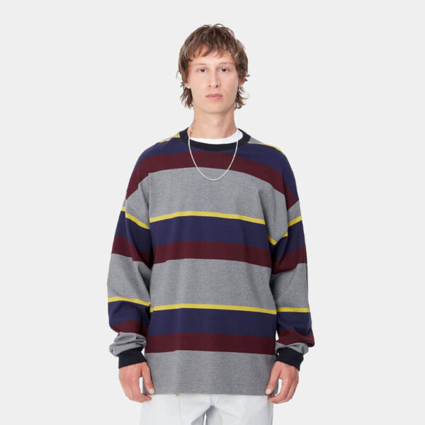 CARHARTT WIP Sundling LS Tee - Sundling Stripe / Aura