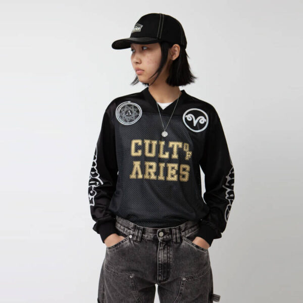 ARIES Cult Leader Airtex LS Tee - Black