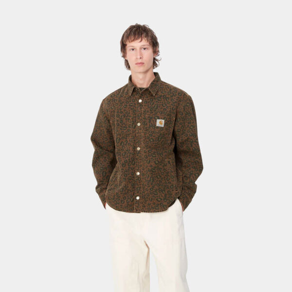 CARHARTT WIP Conro Shirt Jac - Camo Leo Tamarind