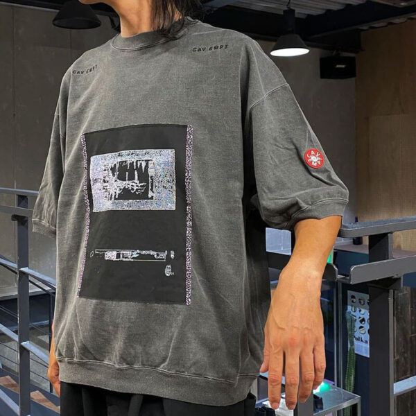 CAV EMPT Overdye Frame6 Crew Neck - Charcoal