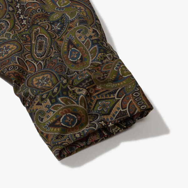 ENGINEERED GARMENTS Combo Short Collar Shirt - Olive / Black Paisley