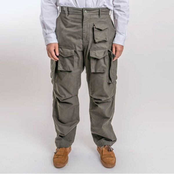 ENGINEERED GARMENTS FA Pant - Olive Brushed Herringbone