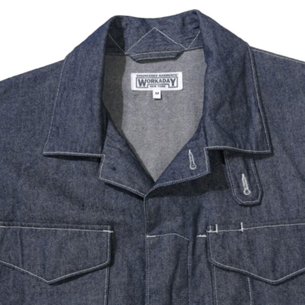 ENGINEERED GARMENTS WORKADAY MC Shirt Jacket - Indigo 8oz Denim