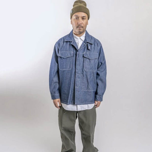 ENGINEERED GARMENTS WORKADAY MC Shirt Jacket - Indigo 8oz Denim