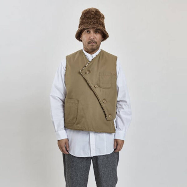 ENGINEERED GARMENTS Over Vest - Khaki Nyco