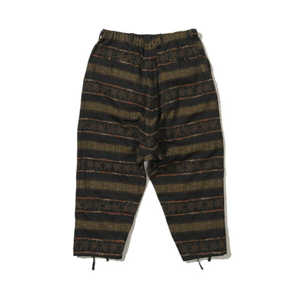 ENGINEERED GARMENTS Sarrouel Pant - Black Ethnic Jacquard