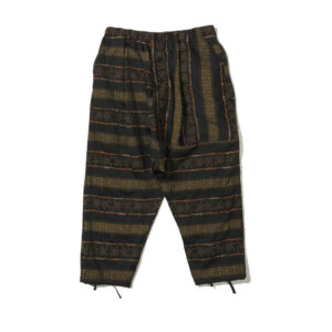 ENGINEERED GARMENTS Sarrouel Pant - Black Ethnic Jacquard