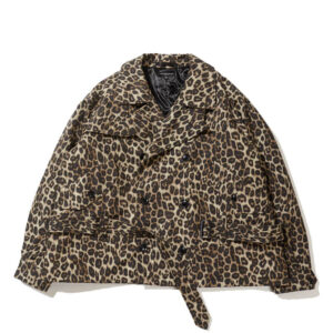 ENGINEERED GARMENTS Short Trench Jacket - Brown Leopard