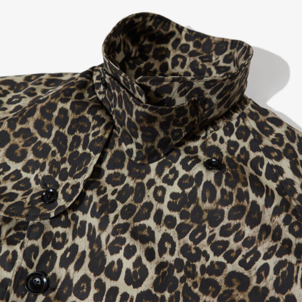 ENGINEERED GARMENTS Short Trench Jacket - Brown Leopard