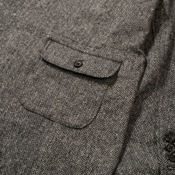 ENGINEERED GARMENTS Slanted Jacket - Grey Herringbone