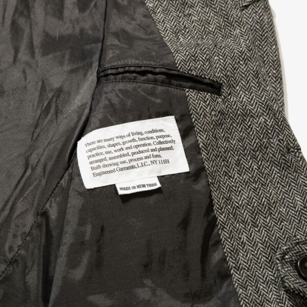 ENGINEERED GARMENTS Slanted Jacket - Grey Herringbone