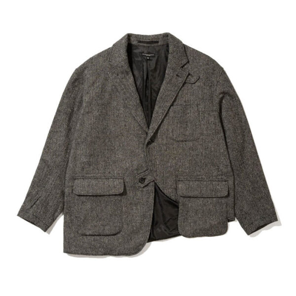 ENGINEERED GARMENTS Slanted Jacket - Grey Herringbone