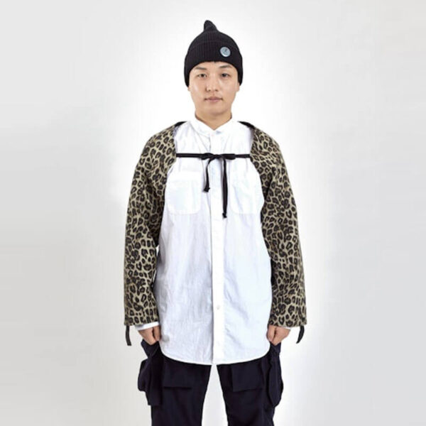 ENGINEERED GARMENTS Sleeve Cape - Brown Leopard