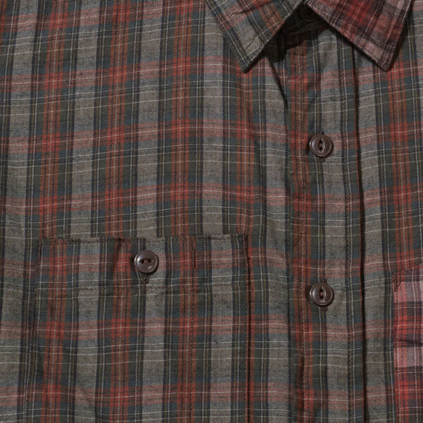 ENGINEERED GARMENTS Work Shirt - Olive / Red Smoky Plaid