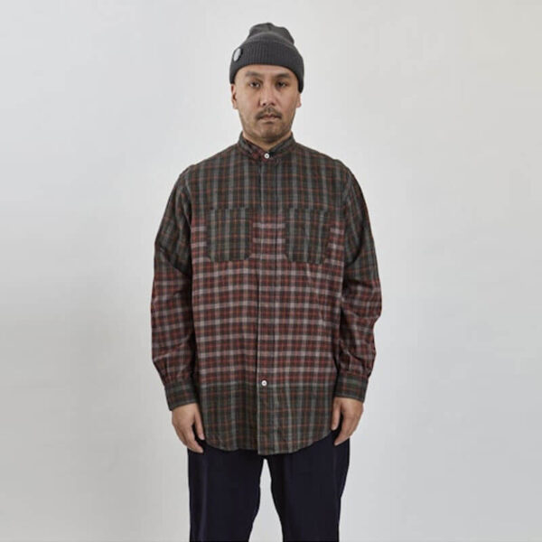 ENGINEERED GARMENTS Work Shirt - Olive / Red Smoky Plaid