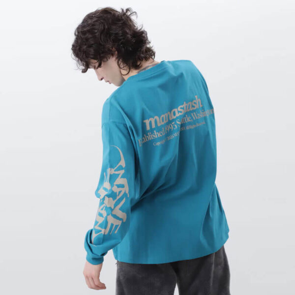 MANASTASH Wave CiTee LS Tee - Turquoise