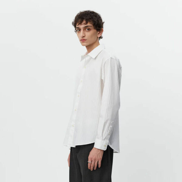 MFPEN Common Shirt - Fancy White Stripe