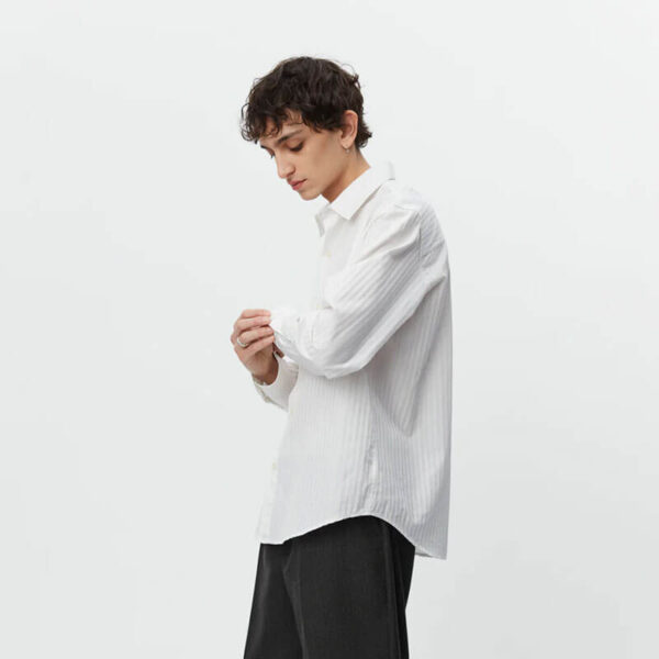 MFPEN Common Shirt - Fancy White Stripe