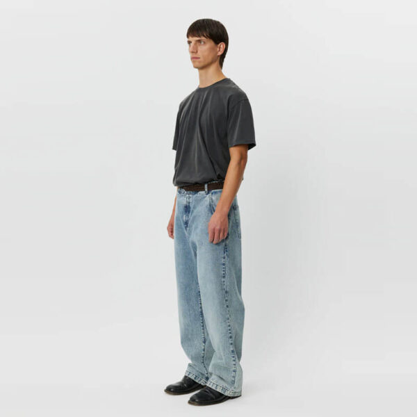 MFPEN Straight Cut Jeans - Striped Blue