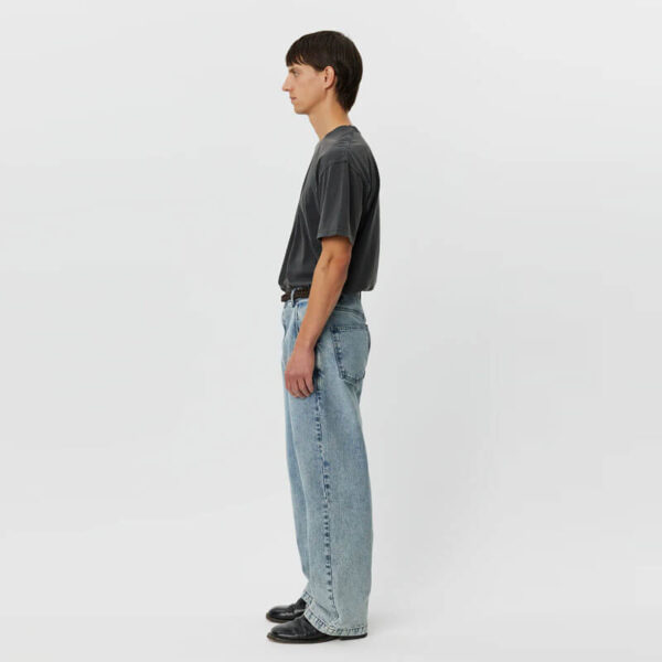 MFPEN Straight Cut Jeans - Striped Blue