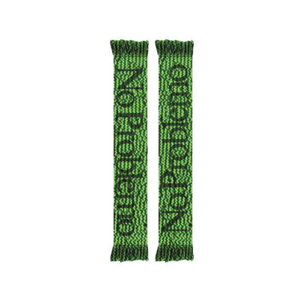 NO PROBLEMO Glitch Scarf - Green