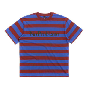 NO PROBLEMO No Problemo Striped Tee - Burgundy